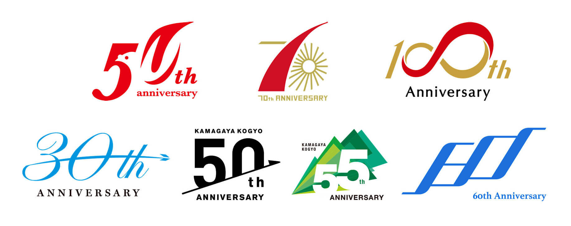<p><font color=”00008b”>周年事業ブランディング施策①</font></p><p>周年ロゴで、企業の歴史を具現化する。</p>